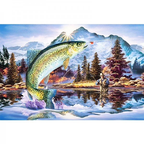 Fiskare Lax 30x40cm