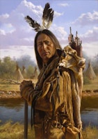 Man native americans 30x40cm