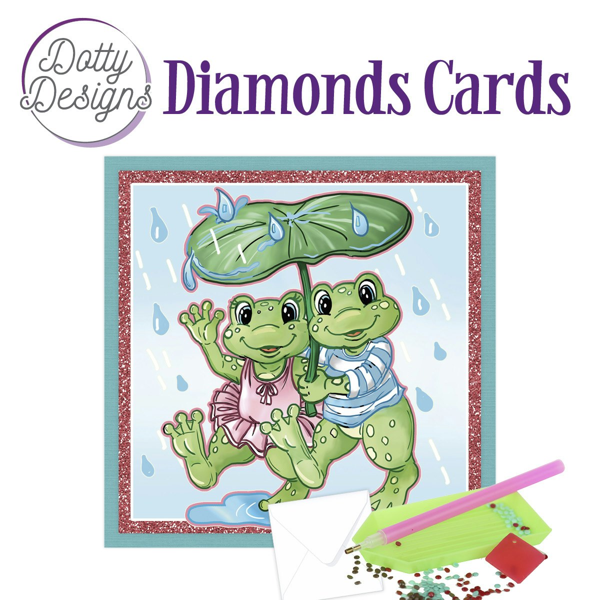 Dotty Designs® - Vykort Grodpar