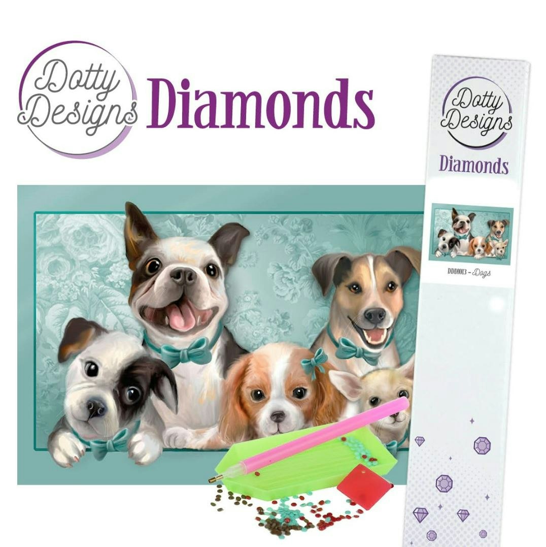 Dotty Designs® - Hundar 29,7 x 42 cm