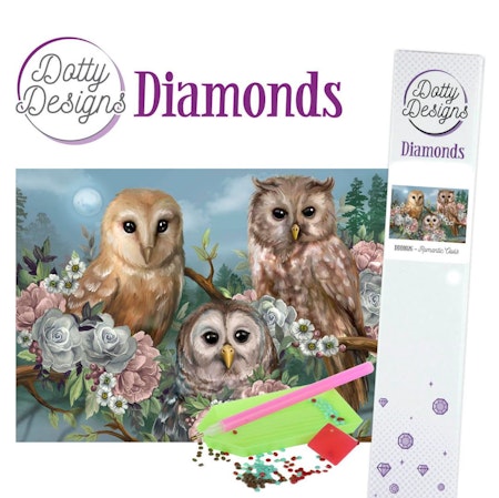 Dotty Designs® - Ugglor 29,7 x 42 cm