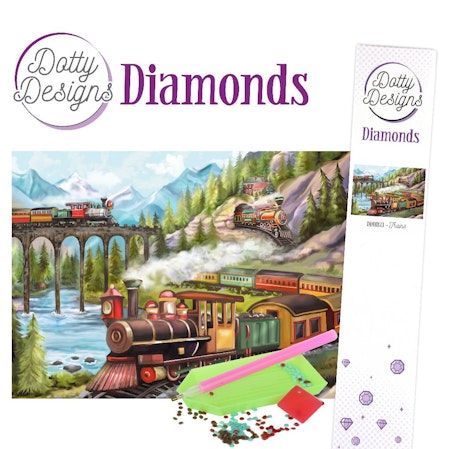 Dotty Designs® - Tåg 29,7 x 42 cm