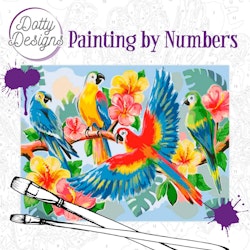 Dotty Design -  Parrots 40x50 PBN