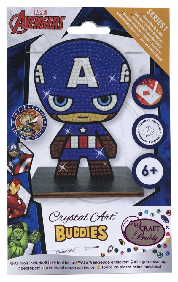 Crystal Art Buddie - Captain America