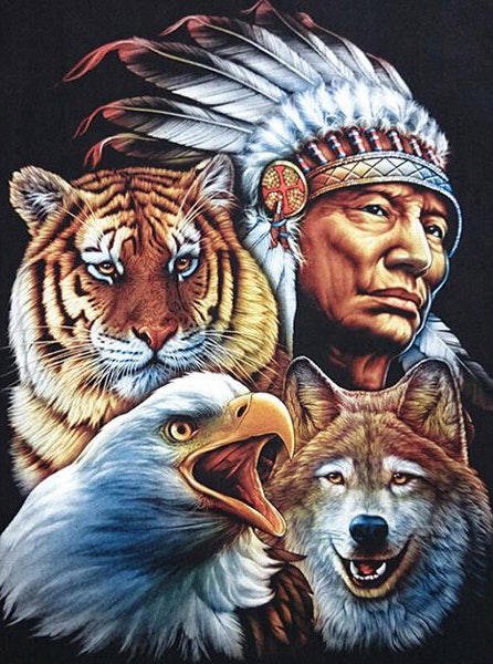 Native American 40x50cm