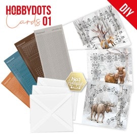 Hobby Dots Vinter vilddjur Set 3 kort