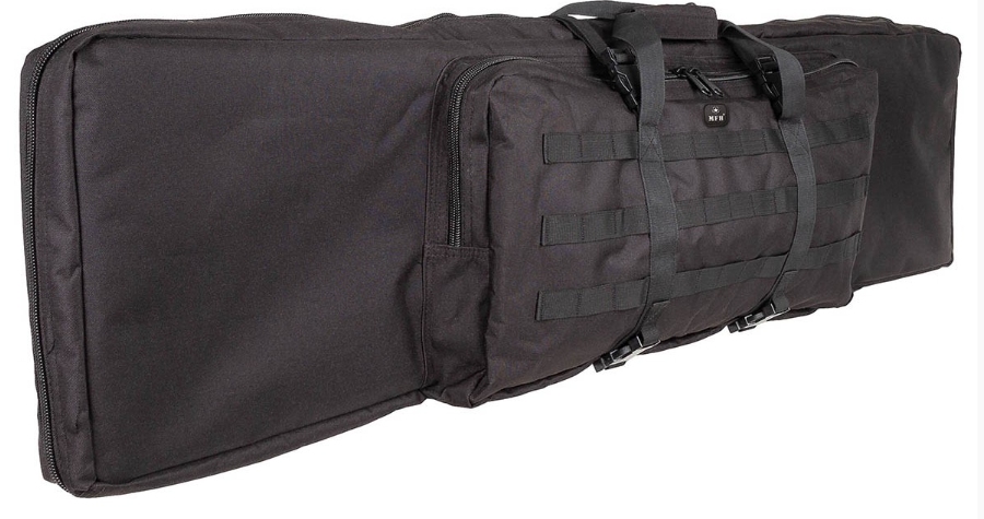 Vapenfodral plats för två vapen (kan bäras som ryggsäck).