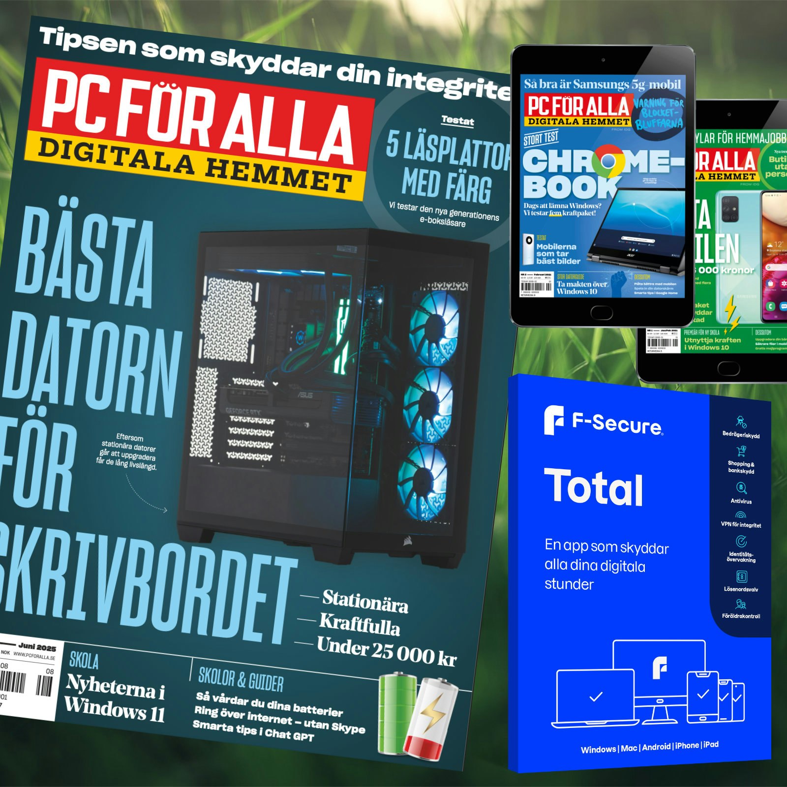 12 nr av PC för Alla + F-Secure Total för 5 enheter