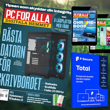 12 nr av PC för Alla + F-Secure Total för 5 enheter