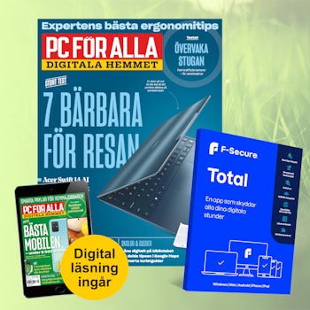 12 nr av PC för Alla + F-Secure Total för 5 enheter