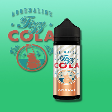 Adrenaline Fizzy Cola Apricot 100ml