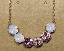 Halsband Rosa opal
