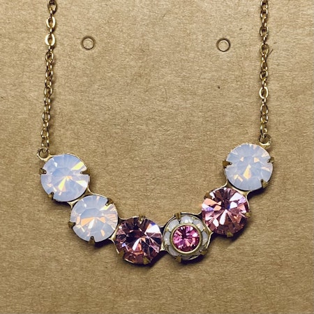Halsband Rosa opal