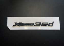 BMW 35d xdrive emblem i svart