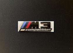 BMW M3 competition emblem i svart