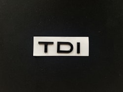 Audi TDI emblem i svart