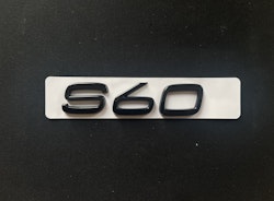 Volvo s60 emblem i svart