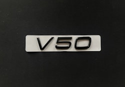 Volvo V50 emblem i svart