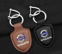 Volvo nyckelring läder