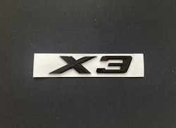 BMW X3 emblem i svart