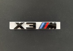 BMW X3M emblem i svart