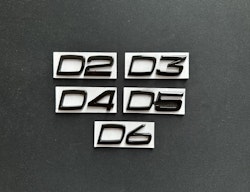Volvo D2/D3/D4/D5/D6 emblem i svart