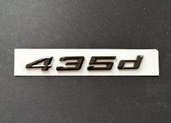 BMW 435d emblem i svart
