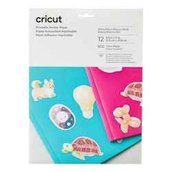 Cricut Printable Sticker Paper 21,5 cm x 28 cm - 12 sheets