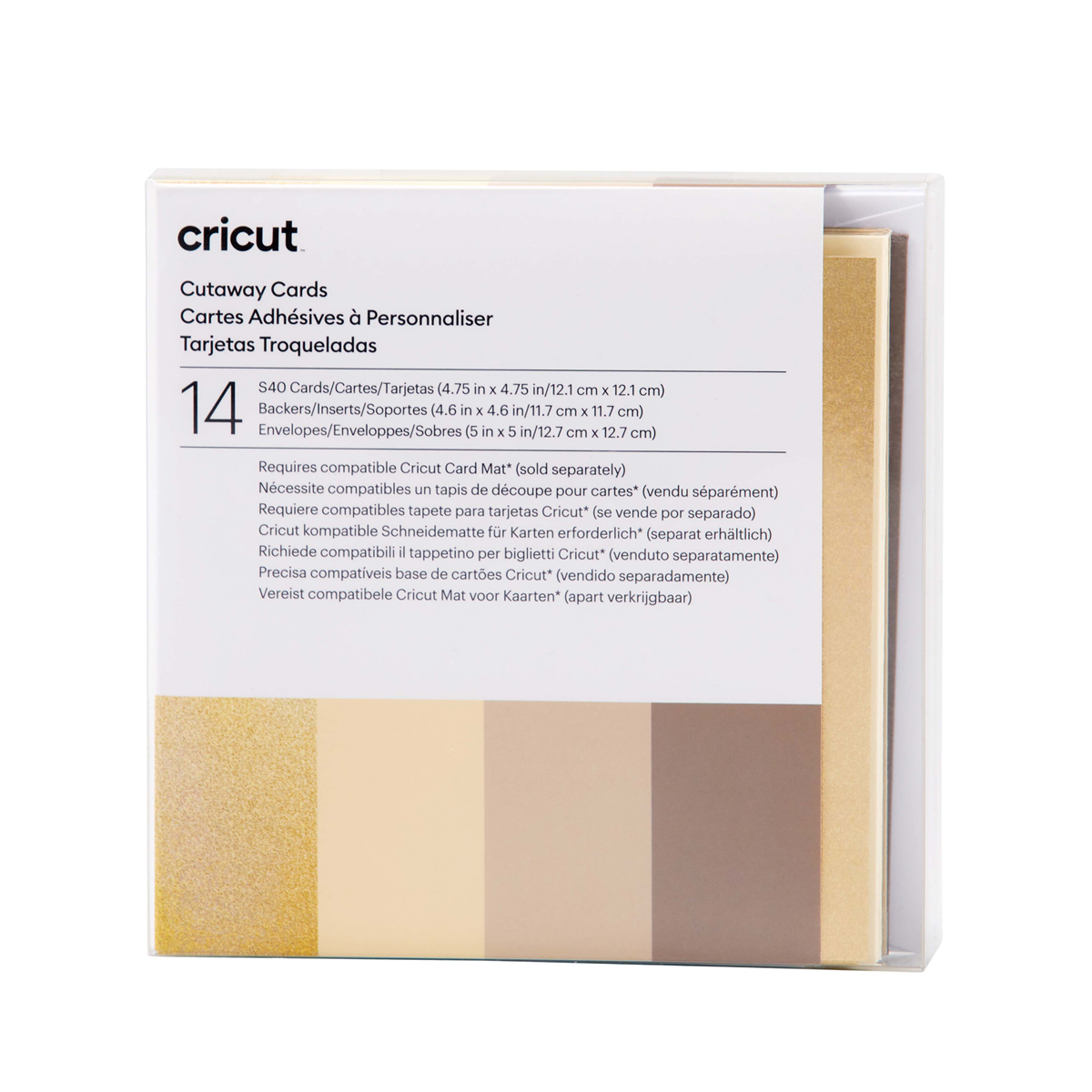 Cricut Cut-Away Cards Neutrals S40, 14-pack