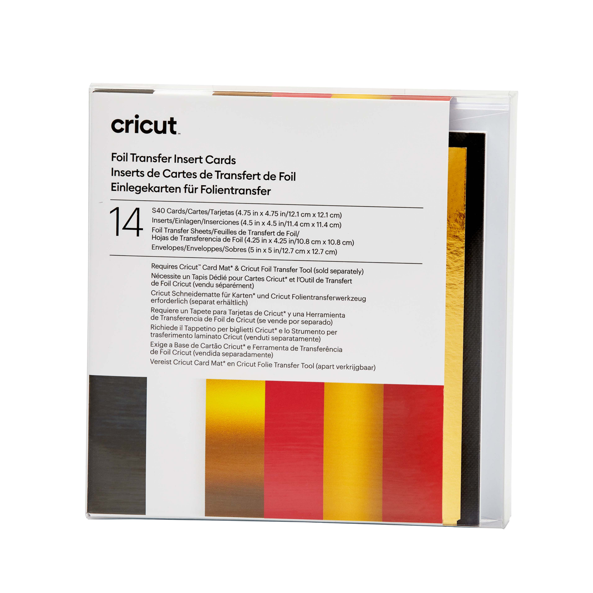 Cricut Insert Cards FOIL Royal Flush S40 (12,1 cm x 12,1 cm) 14-pack