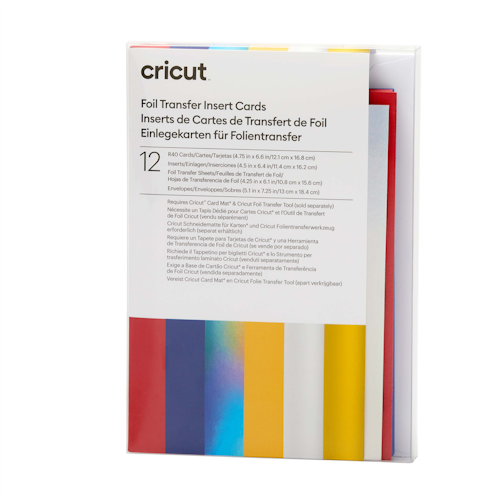 Cricut Insert Cards FOIL Celebration R40 (12,1 cm x 16,8 cm) 12-pack