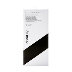 Cricut Joy Smart Sticker Cardstock 14 cm x 33 cm 10 Pack (Black)