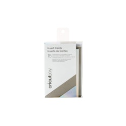Cricut Joy Insert Cards 8,9 cm x 12,4 cm 15-pack (Gray, Silver, Holographic)