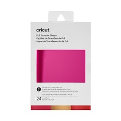 Cricut Transfer Foil Sheets Sampler 10x15cm 24 sheets (Ruby)