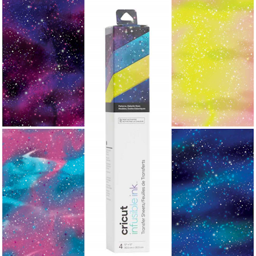 Cricut Infusible Ink Transfer Sheets 4-pack (Galactic Stars)