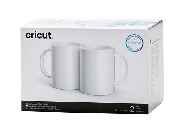 Cricut mug white 440ml (2 pieces)