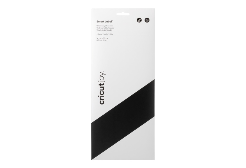 Cricut Joy Smart Label Writable Black Removable 14x33cm 4 sheets
