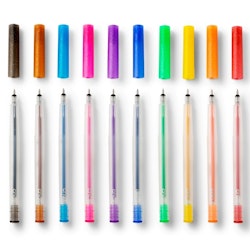 Cricut Glitter Gel pens 10-pack (Rainbow + Pink, Brown, Black)