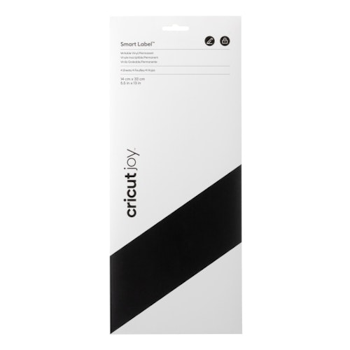Cricut Joy Smart Label Writable Black Permanent Joy 14x33cm 4 sheets