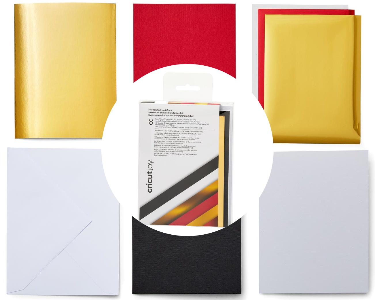 Cricut Joy Insert Cards FOIL Royal Flush A6 (11,4 cm x 15,9 cm) 8-pack