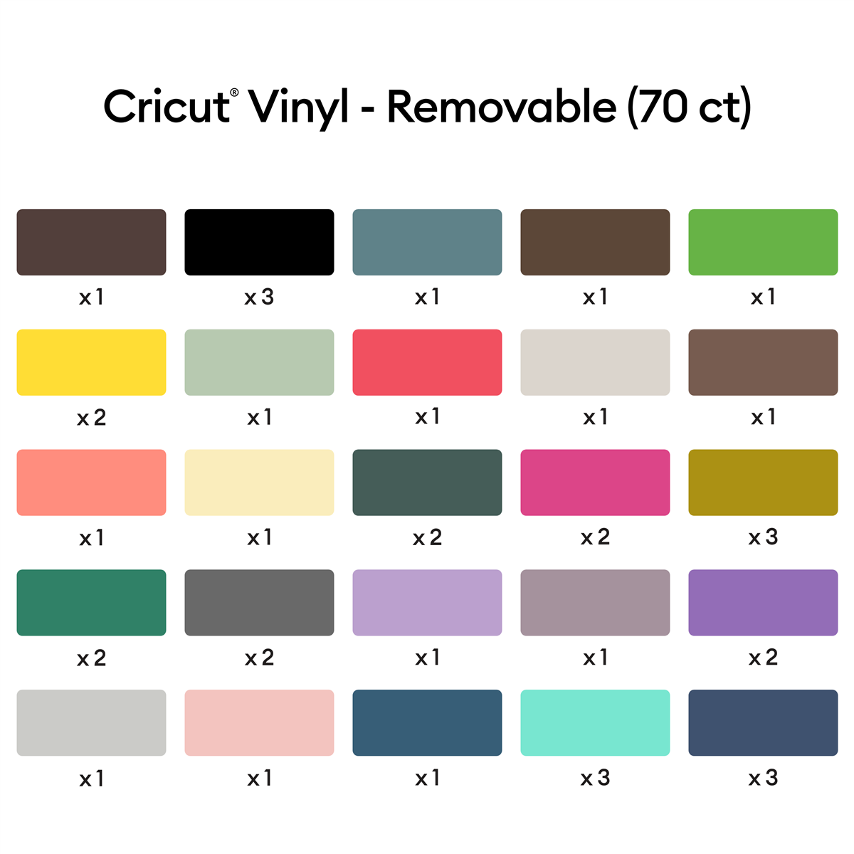 9 Pack: Cricut® Permanent Premium Vinyl™
