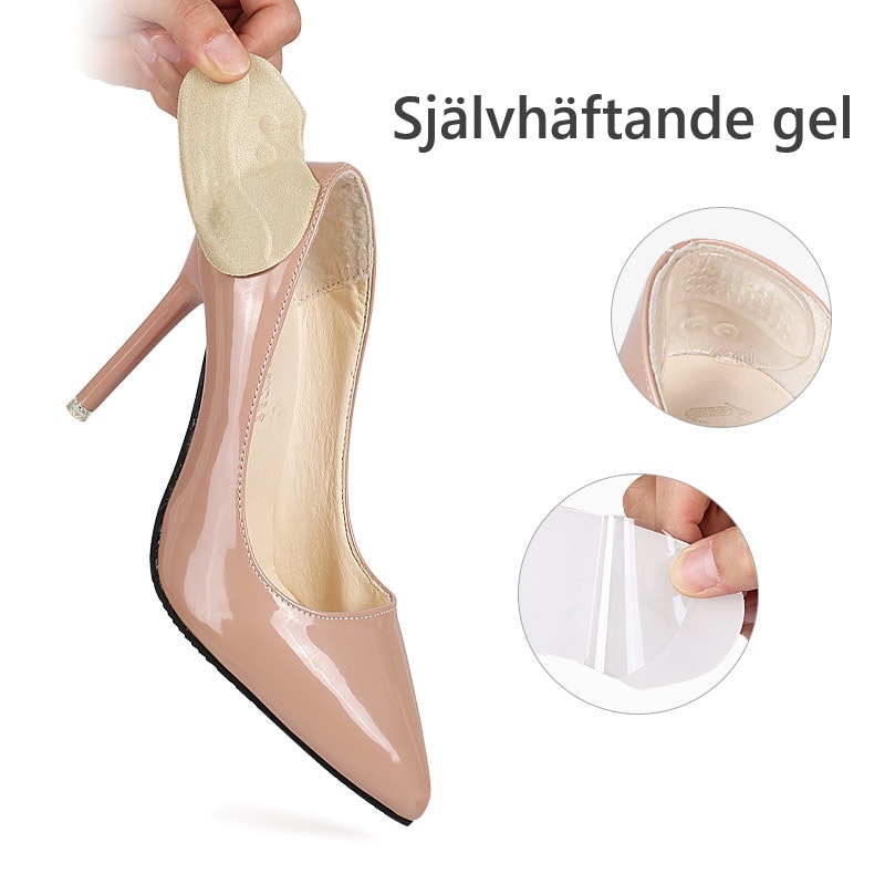 Hälinlägg, hälkudde, hälskydd, beige 1par