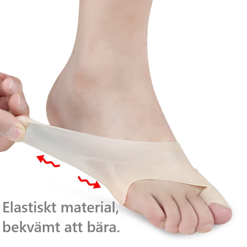 Hallux valgus korrigerande stöd, silikon 2st