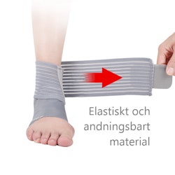 Fotledsskydd med band, elastisk GRÅ