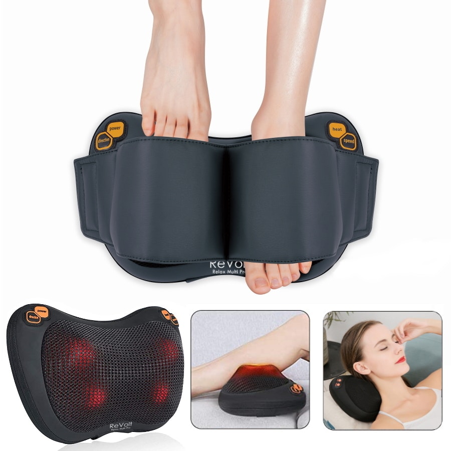 Massagekudde för fötter och kropp, sladdfri
