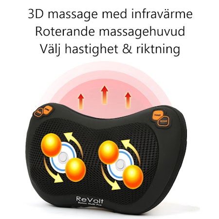 Massagekudde för fötter och kropp, sladdfri