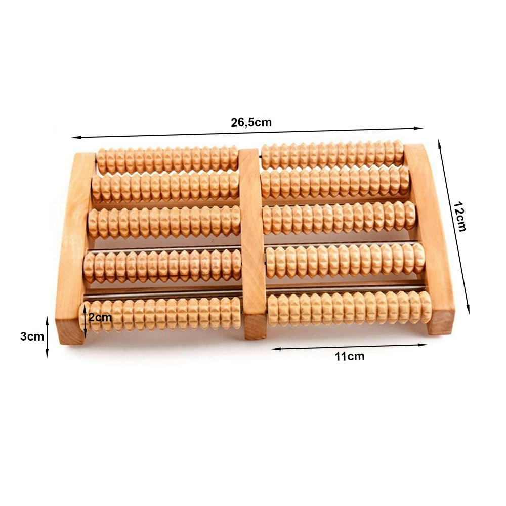 Fotmassage roller, trä