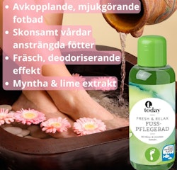 Today fotbad, fresh & relax, mjukgörande med mynta och lime extrakt 200ml