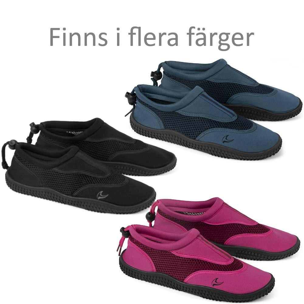 Badskor Rhodos Unisex SVART