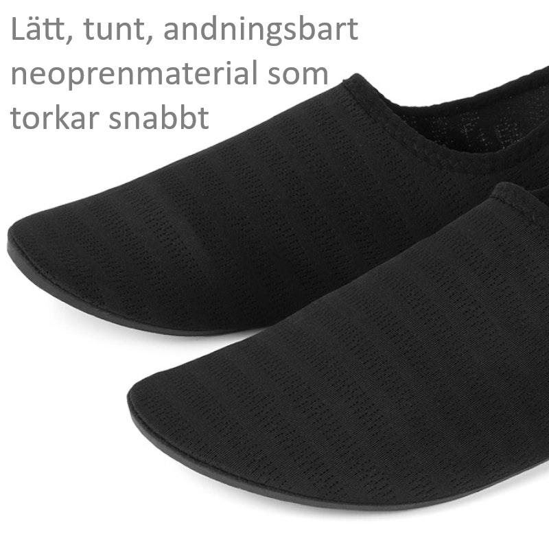 Badskor Ibiza Unisex SVART